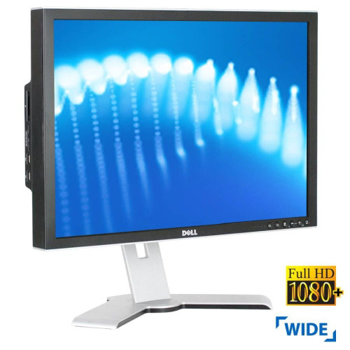 Used Monitor 2407WFPb TFT/Dell/24"FHD/1920x1200/Wide/Silver/Black/D-SUB & DVI-D & USB HUB