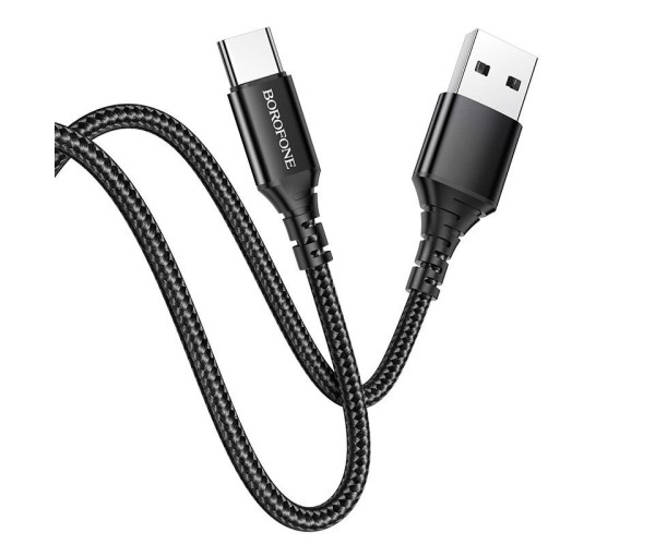 Καλώδιο σύνδεσης Borofone BX54 Ultra bright USB σε USB-C 2.4A Κόκκινο 1m Braided