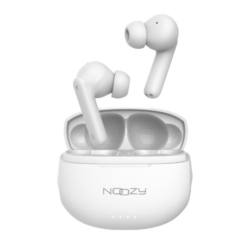 Wireless Hands Free Noozy BH50 V5.3 με Noise Cancellation, Συμβατό με Siri / Google Assistant Λευκό