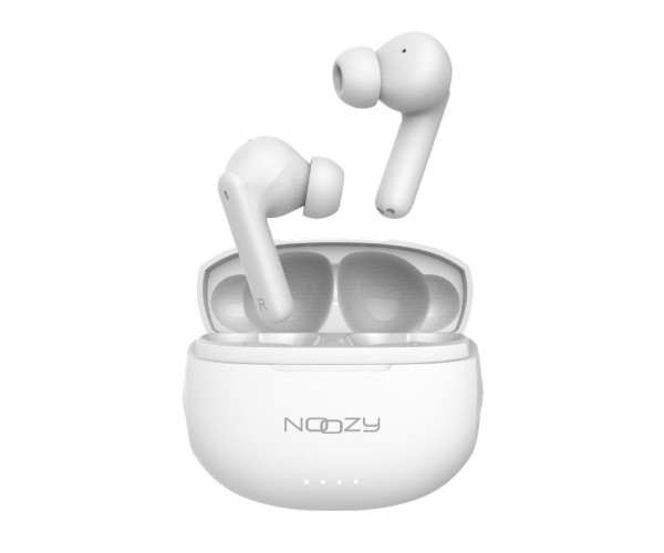 Wireless Hands Free Noozy BH50 V5.3 με Noise Cancellation, Συμβατό με Siri / Google Assistant Λευκό