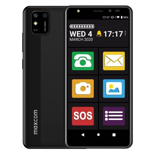 Maxcom MS554 Smartphone for Seniors με Friendly Screen (Dual Sim) LTE 5.5" Android 11 2GB/32GB Μαύρο