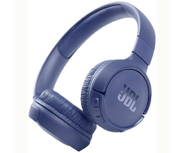 Bluetooth Ακουστικά Stereo JBL JBLT510  Over-ear  Pure Bass Sound Multipoint, Υποστηρίζει Voice Assistant με 40 hr Λειτουργίας Μπλε
