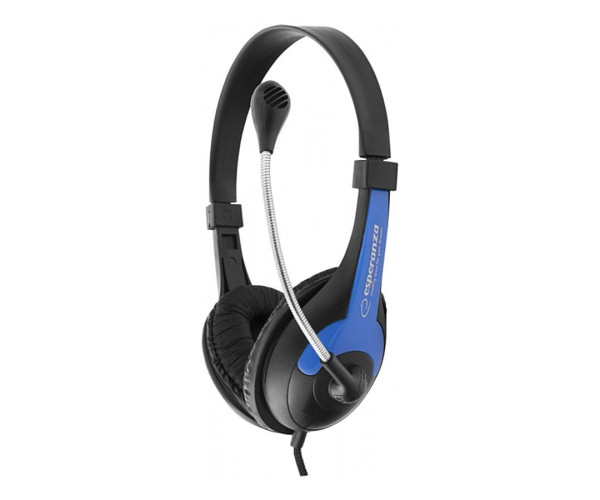 Ακουστικό με μικρόφωνο μπλε EH158B