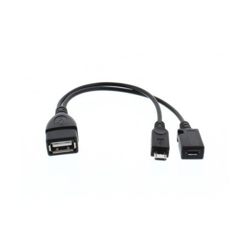 Adaptor cable OTG USB F σε Micro USB M/F Well AD...