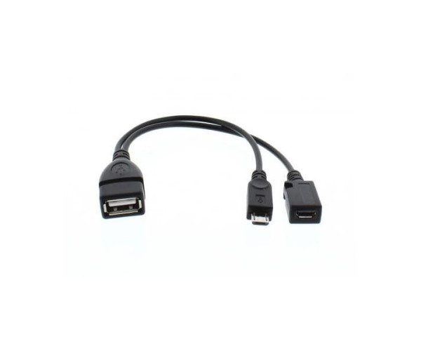 Adaptor cable OTG USB F σε Micro USB M/F Well ADAPT-USBF/UUSB2/OTG-0.15