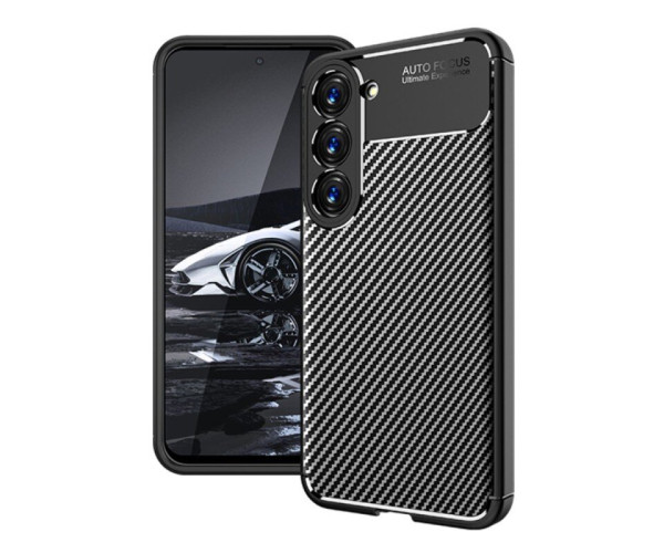 Θήκη Ancus AutoFocus Carbon Fibe για Samsung SM-S916B/DS Galaxy S23+ 5G Μαύρη