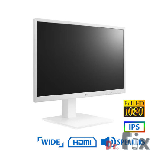 Used Monitor 24BK550Y-W IPS LED/LG/24"FHD/1920x1080/Wide/White/w/Speakers/D-SUB & DVI-D & DP & HDMI