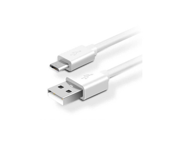 Καλώδιο USB 2.0 σε Micro USB Φόρτισης - Data 2m 2.0A Λευκό Well CABLE-USB/UUSB-2WE05-WL