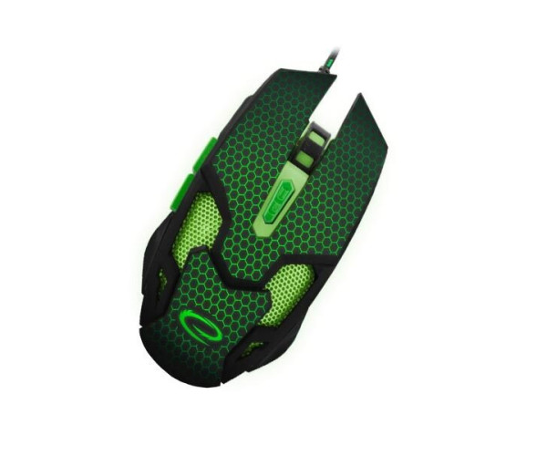 Cobra Gaming mouse ενσύρματο μαύρο/πράσινο 6 Keys 2400dpi EGM207G