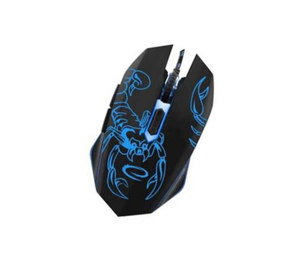 Scorpio Ποντίκι Gaming ενσύρματο μαύρο/μπλε 6 Keys 2400dpi EGM203B
