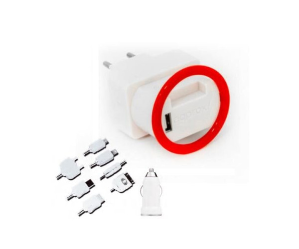 Universal Kit Holder Wall & Car 2.1A Charger Approx