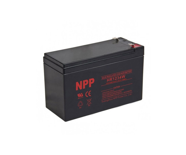Μπαταρία Μολύβδου High Rate 12V 9AH φαρδύ πόλο NPP Power (UPS)