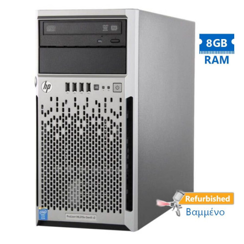 HP Proliant ML310e Gen8v2 Server Tower G3240/8GB DDR3/No HDD/4LFF/2xPSU/DVD/P222-512MB Grade A+ Refu
