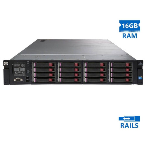 Refurbished Server HP DL380 G6 R2U E5520/16GB DDR3/No HDD/16xSFF/2xPSU/No ODD/P410i-1GB/Rails