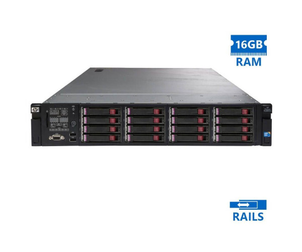 Refurbished Server HP DL380 G6 R2U E5520/16GB DDR3/No HDD/16xSFF/2xPSU/No ODD/P410i-1GB/Rails