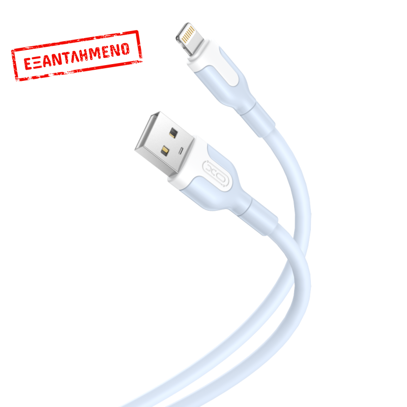 XO NB212 2.1A USB Καλώδιο for Lightning 1m Μπλέ