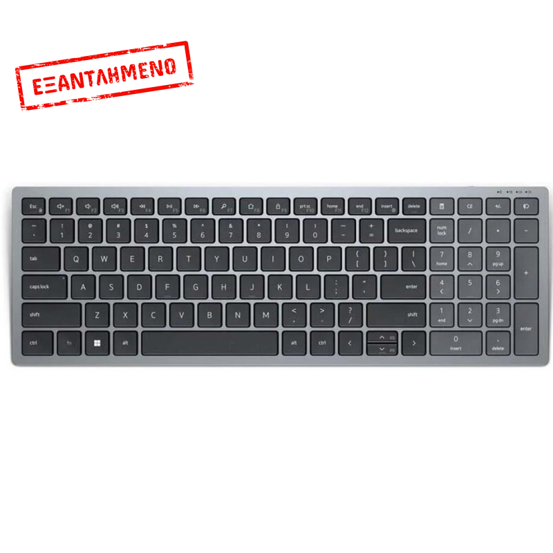 Dell KB740 Compact Multi-Device Keyboard Wireless/Bluetooth Grey English International