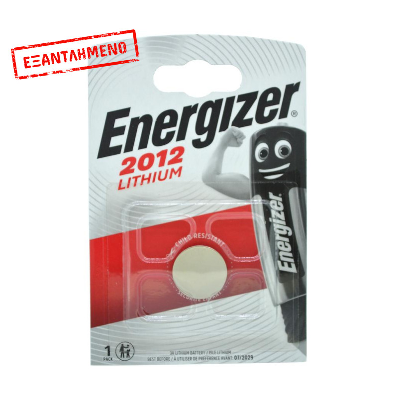 Buttoncell Lithium Energizer CR2012 Τεμ. 1