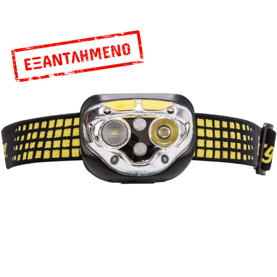 Φακός Κεφαλής Energizer Vision Ultra 450 Lumens IPX4 με 3 Μπαταρίες ΑΑΑ Μαύρο-Κίτρινο