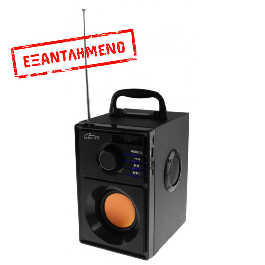 Φορητό Ηχείο Media-Tech Boombox MT3145_V2 600W, με Τηλεχειριστήριο & Ενσωματωμένο Woofer Μαύρο