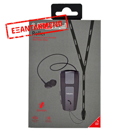 Bluetooth Hands Free Noozy Roller BH68 V.5.0 με Δόνηση και Strap Λαιμού Multi Pairing Μαύρο