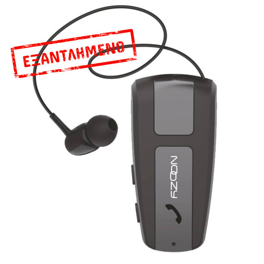 Bluetooth Hands Free Noozy Roller BH68 V.5.0 με Δόνηση και Strap Λαιμού Multi Pairing Μαύρο