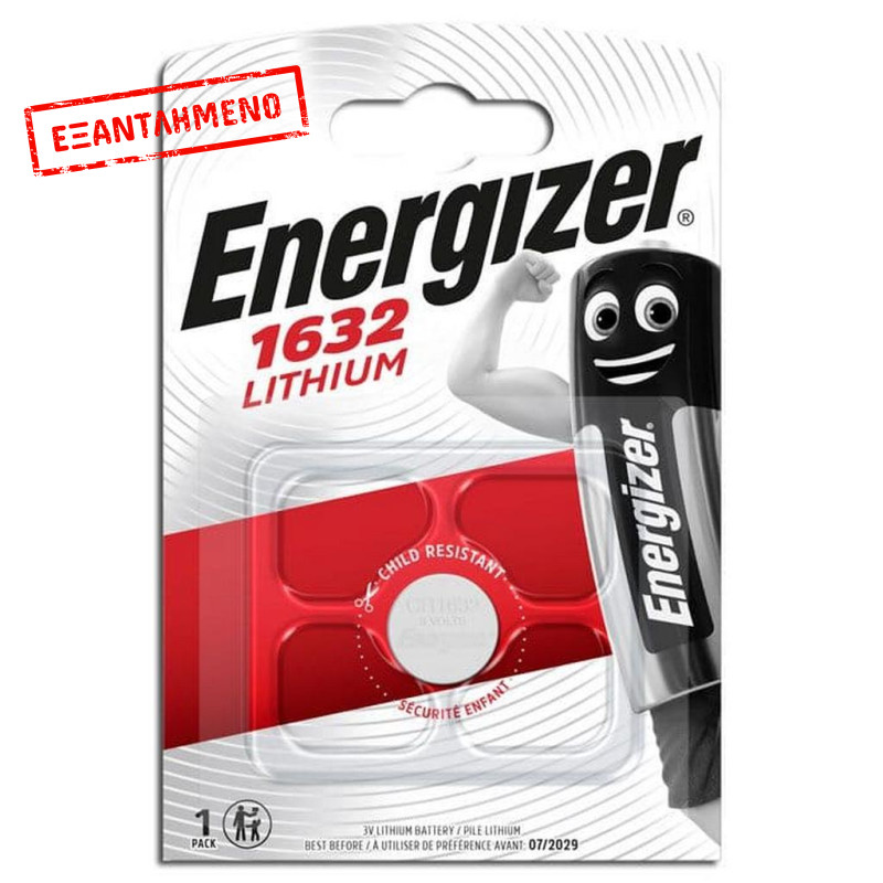 Buttoncell Lithium Energizer CR1632 Τεμ. 1