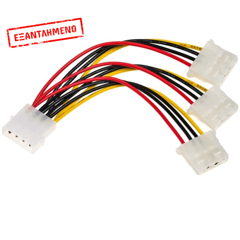 Αντάπτορας με Καλώδιο Akyga AK-CA-40 Molex Αρσενικό / 3 pin 5V Αρσενικό 15cm