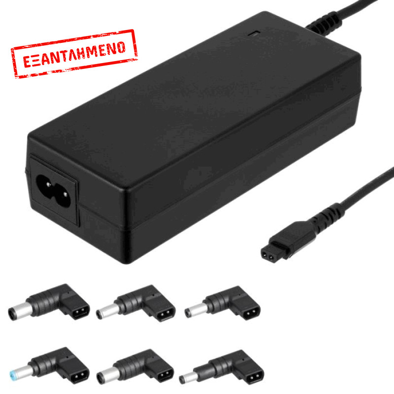 Τροφοδοτικό Laptop Akyga AK-NU-13 18.5V / 19V / 19.5V / 20V 4.74A 90W Universal με 6 Κονέκτορες 1.2m