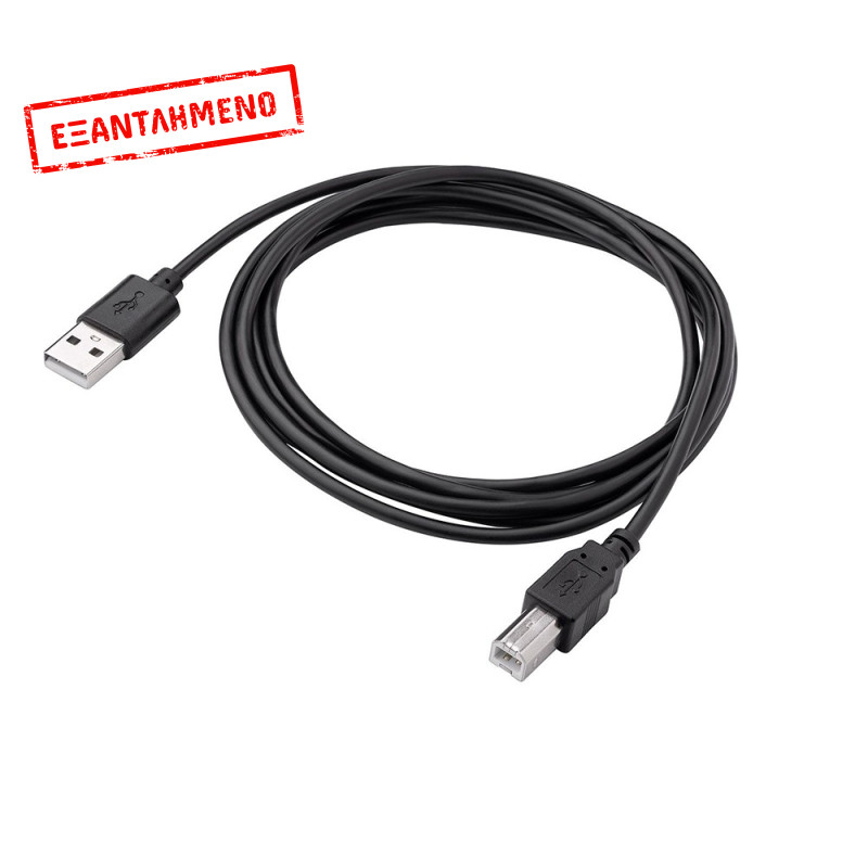 Καλώδιο Σύνδεσης Akyga AK-USB-04 USB A Αρσενικό σε USB-B Αρσενικό 1,8m Μαύρο