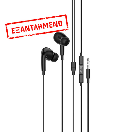 Hands Free Hoco M1 Pro Original Series Earphones Stereo 3.5mm Μαύρα με Μικρόφωνο και Πλήκτρο Λειτουργίας