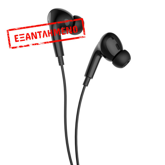 Hands Free Hoco M1 Pro Original Series Earphones Stereo 3.5mm Μαύρα με Μικρόφωνο και Πλήκτρο Λειτουργίας