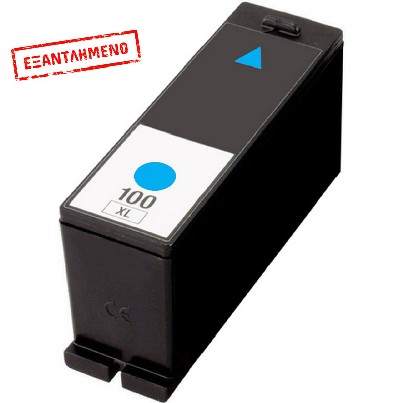 Μελάνι LEXMARK  Συμβατό 100XL C Σελίδες:600 Cyan για Interpret, Prospect, PRO205, PRO208, PRO705, PRO708