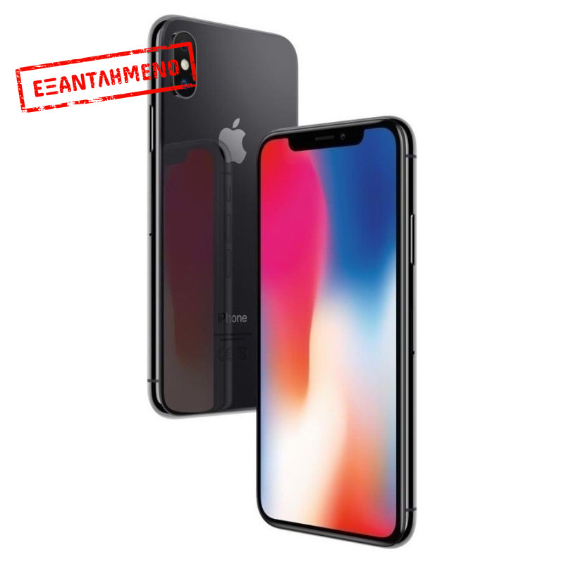 Used Phone Apple iPhone X 5.8" 3GB/64GB Γκρι Grade A Περιλαμβάνει Θήκη, Screen Protection και Καλώδιο Φόρτισης