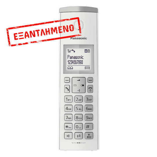 Ασύρματο Ψηφιακό Τηλέφωνο Panasonic KX-TGK210GRW Λευκό Φραγή ενοχλητικών Κλήσεων και Λειτουργία Eco