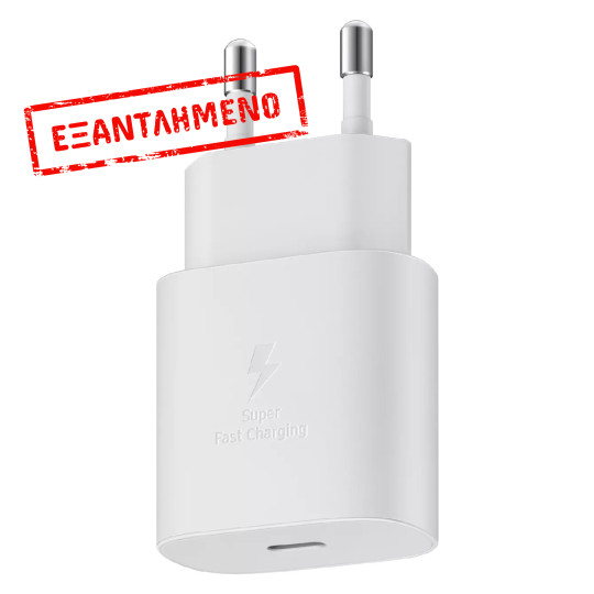 Φορτιστής Ταξιδίου Samsung EP-TA800NWEGEU USB-C 25W Λευκό