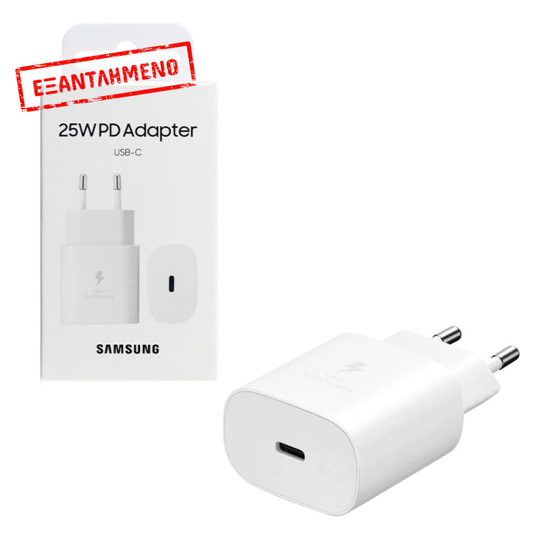 Φορτιστής Ταξιδίου Samsung EP-TA800NWEGEU USB-C 25W Λευκό