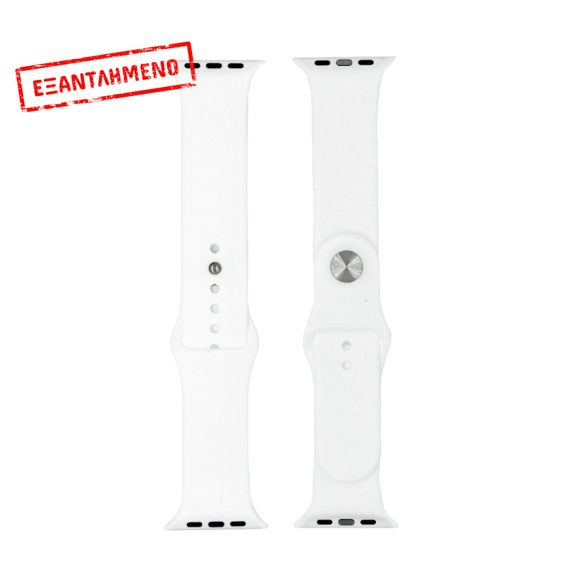 Watchband Goospery Silicone 42mm για Apple Watch series 4/3/2/1 Λευκό