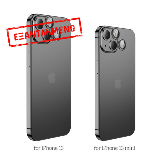 Προστασία Κάμερας Hoco 3D Metal για Apple iPhone 13 Mini/ iPhone 13 Χρυσαφί