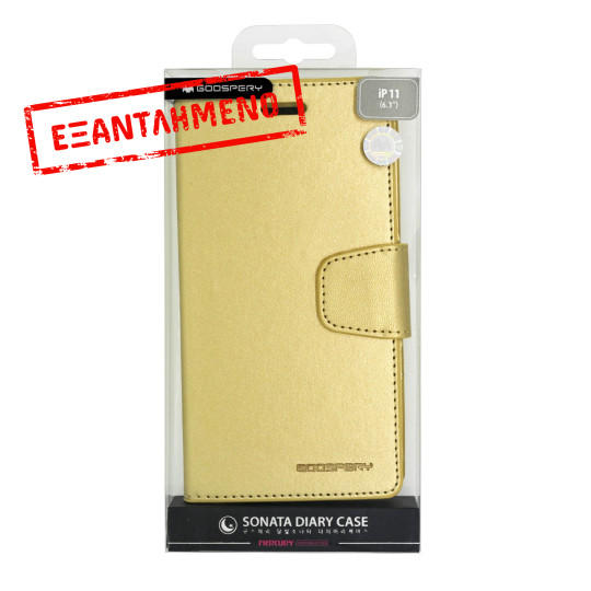 Θήκη Book Goospery Sonata Diary Case για Apple iPhone 11 Χρυσό