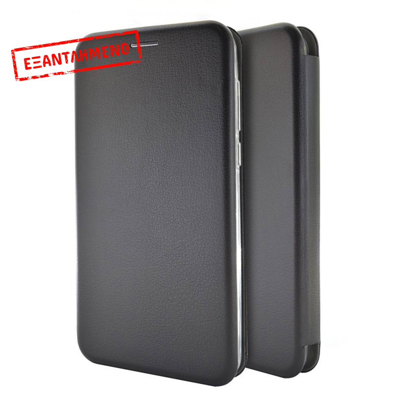 Θήκη Book Ancus Magnetic Curve για Xiaomi Redmi Note 10 Pro Note 10 Pro 5G Note 10T 5G TPU Μαύρο