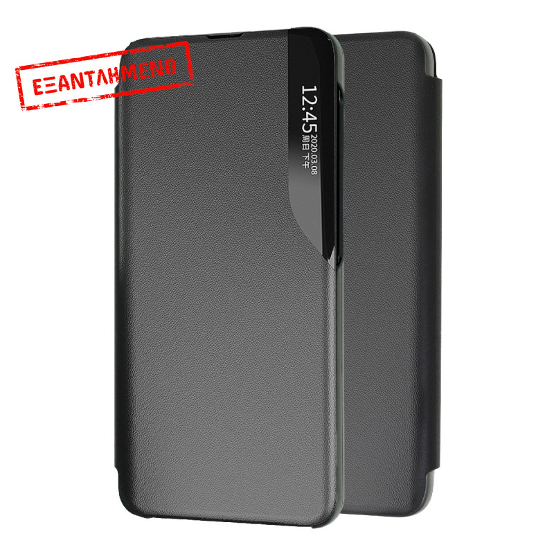 Θήκη Book Ancus Smart Flip για Xiaomi Note 11 4G Note 11s TPU Μαύρο