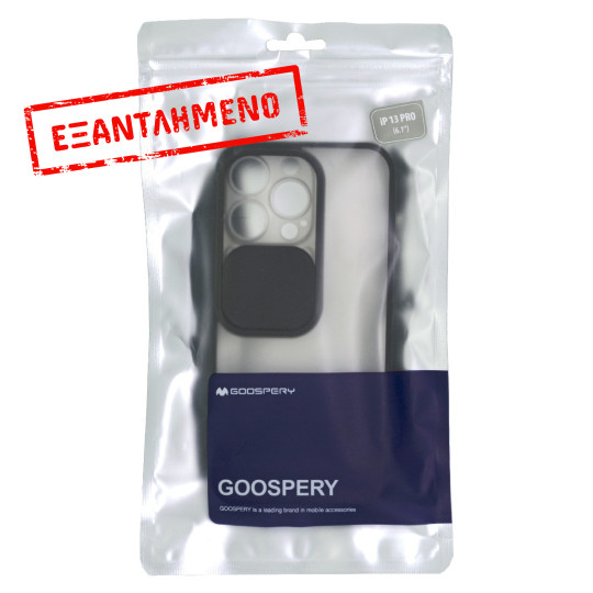 Θήκη Goospery Camera Slide Peach Garden Bumper για Apple iPhone 13 Pro Διάφανο Μαύρο