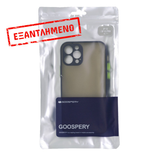 Θήκη Goospery Camera Protect Peach Garden Bumper για Apple iPhone 12 Pro Μπλέ