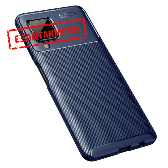 Θήκη Ancus AutoFocus Carbon Fiber για Samsung A12 A125F M12 M127F Μπλέ