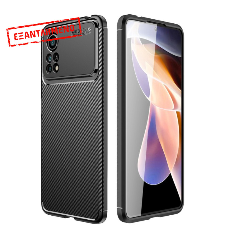 Θήκη Ancus AutoFocus Carbon Fiber για Xiaomi Poco X4 Pro 5G Μαύρη