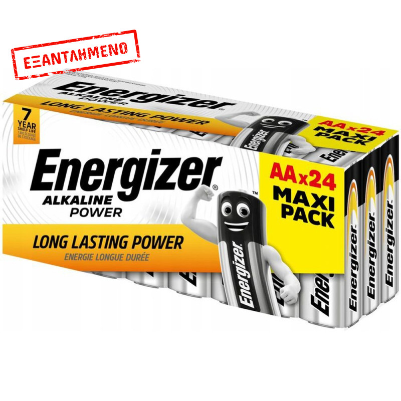 Μπαταρία Αλκαλική Energizer Alkaline Power LR6 size AA 1.5V Τεμ. 24