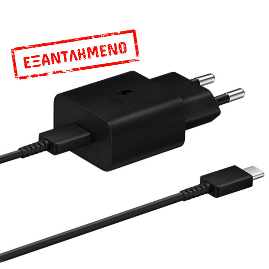 Φορτιστής Ταξιδίου Samsung Fast Charging EP-T1510XBEGEU 15W με Καλώδιο USB-C σε USB-C  Μαύρο