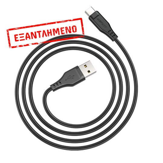 Καλώδιο σύνδεσης Acefast C3-04 USB-A σε USB-C Braided 3A 1.2m Μαύρο