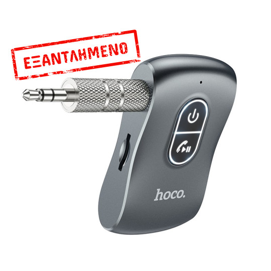 Bluetooth Transmitter Hoco E73 Tour BT v5.0,έξοδος AUX 3,5mm TF Card με Ενσωματωμένο Μικρόφωνο Γκρι